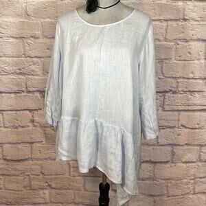 Match Point linen blouse